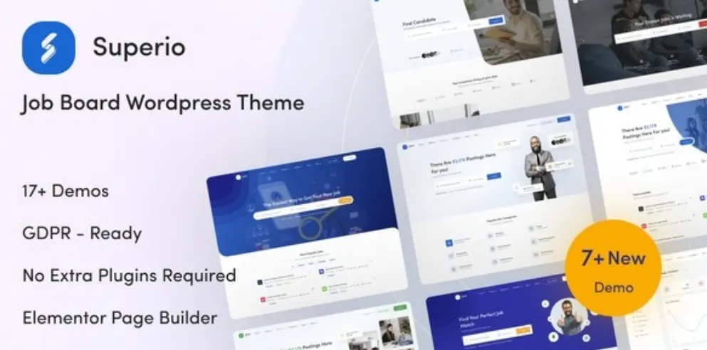 Superio Job Board WordPress Theme Nulled