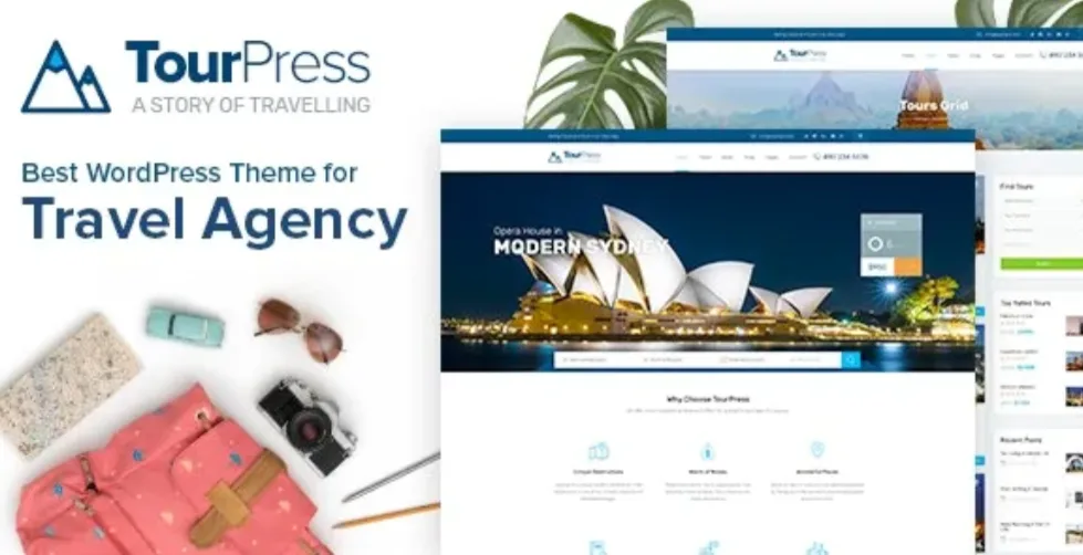 TourPress - Travel Booking WordPress Theme - nulled